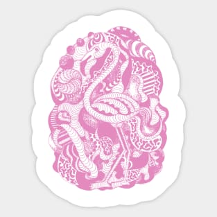 Light Pink Lost Flamingo Sticker